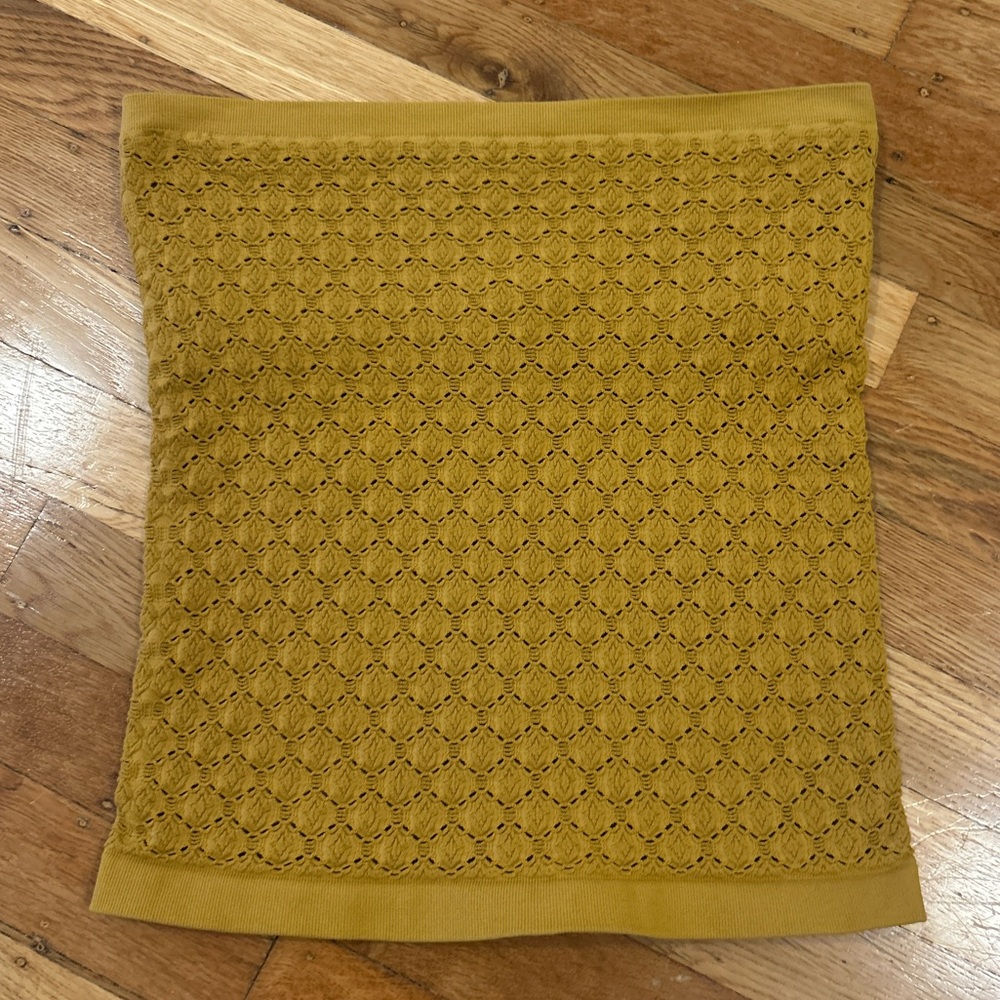 Free people Knit Tube Top - mustard yellow